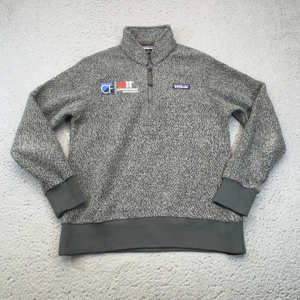 Patagonia Jacket Womens XS Gray Woolyester Wool Blend Pullover MIT Sloan Sweater